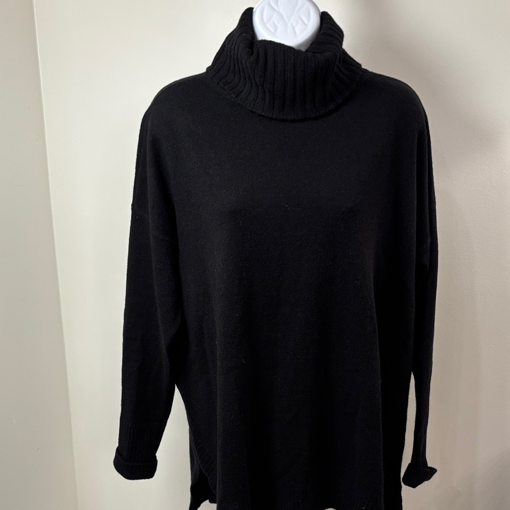 Ann Taylor Classic Black Cowl Neck Sweater
